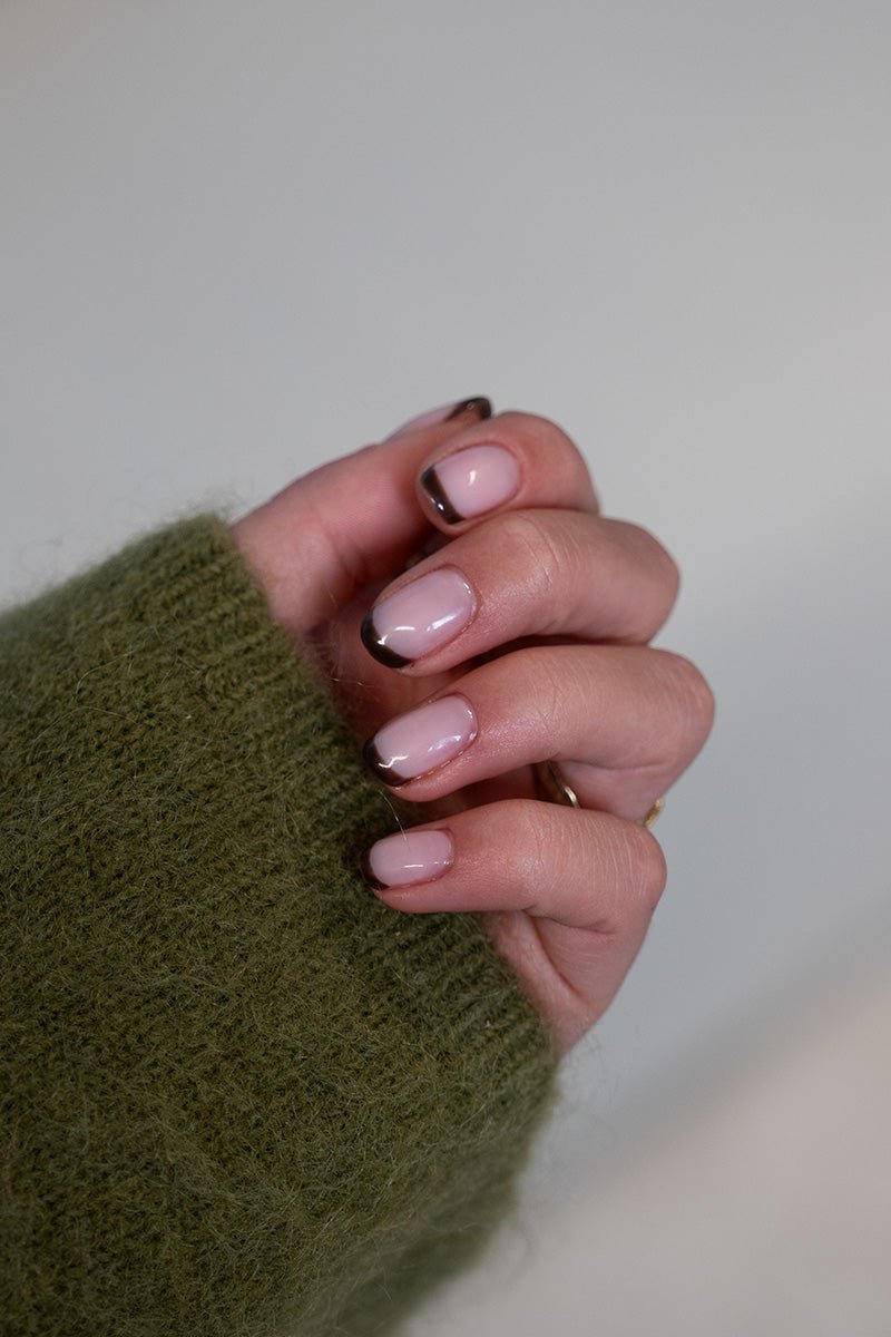 Brown Micro French | Nailster Denmark