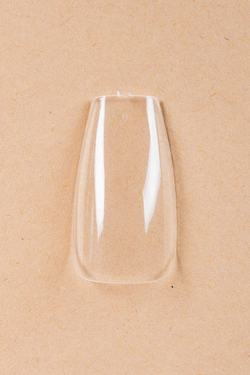 5 x Coffin/Ballerina Medium Clear Tipit