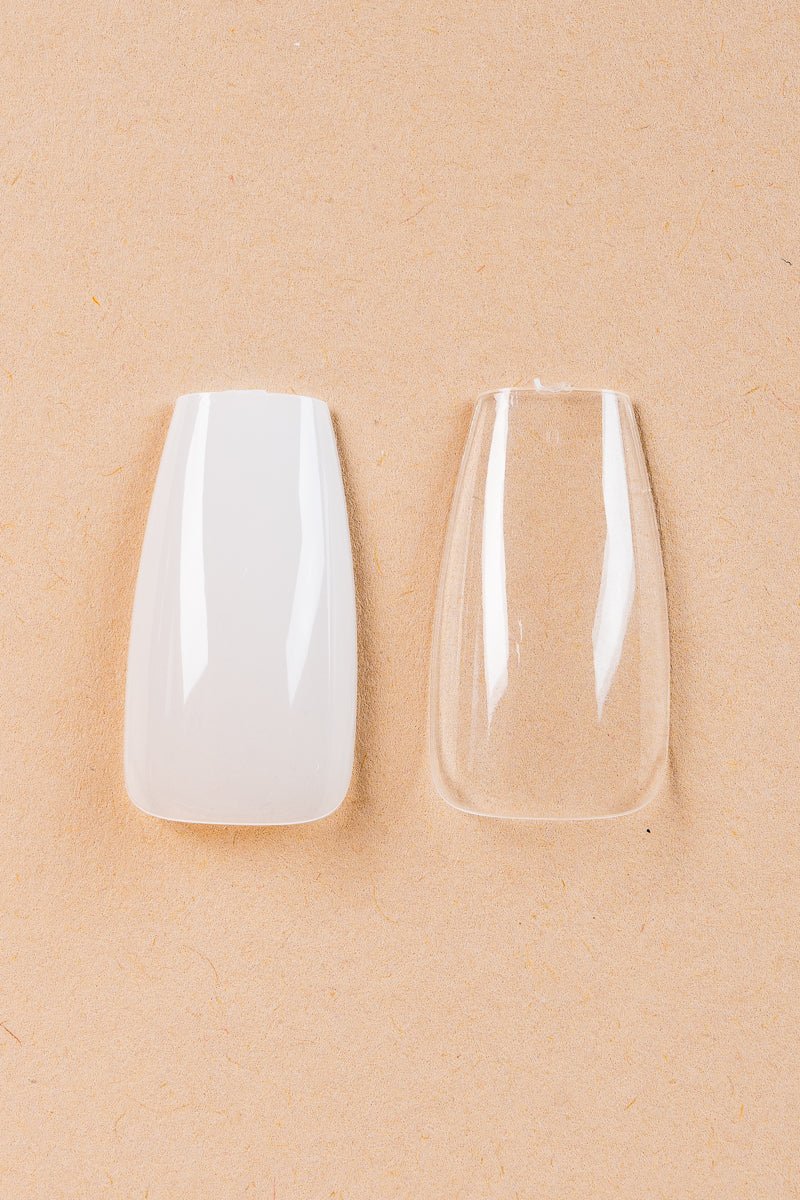 5 x Coffin/Ballerina Medium Clear Tipit