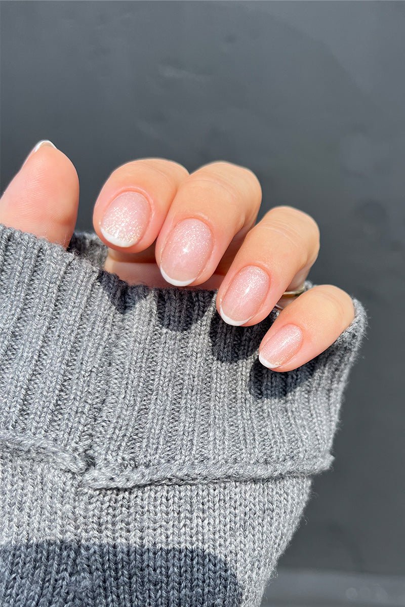Glitter French Look | Nailster Denmark