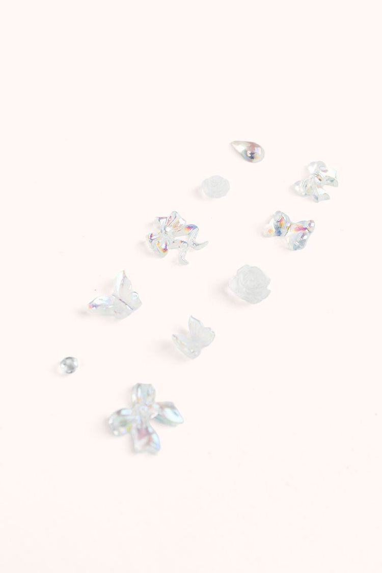 Nail Charms - Champagne Bows | Nailster Denmark